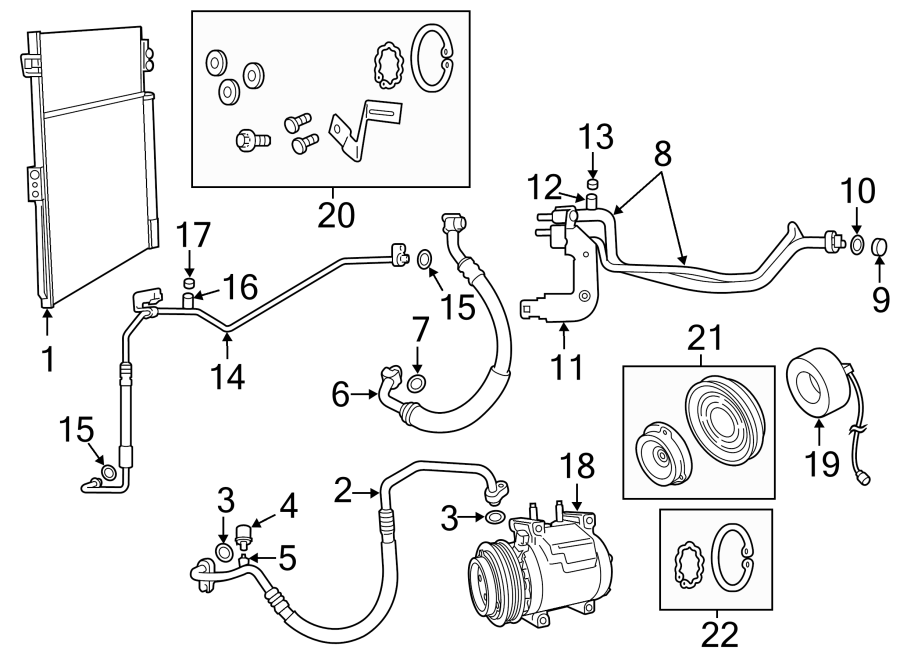 18AIR CONDITIONER & HEATER. COMPRESSOR & LINES. CONDENSER.https://images.simplepart.com/images/parts/motor/fullsize/TG11100.png