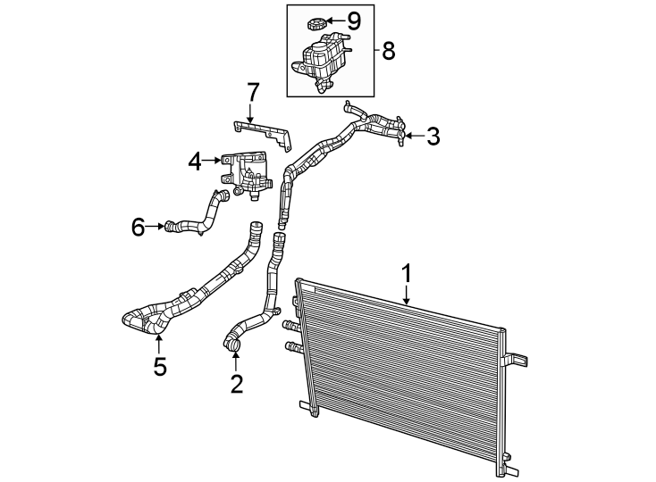 1Radiator & components.https://images.simplepart.com/images/parts/motor/fullsize/TG11107.png