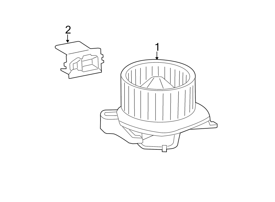 Diagram AIR CONDITIONER & HEATER. BLOWER MOTOR & FAN. for your 2021 Dodge Charger   