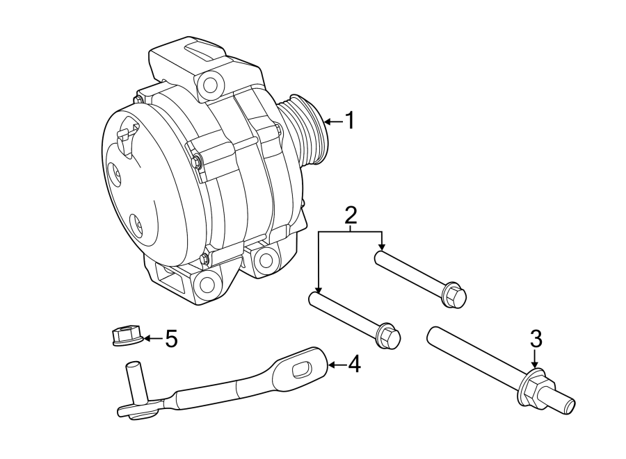 Diagram ALTERNATOR. for your 2022 Dodge Durango 5.7L HEMI V8 A/T RWD R/T Plus Sport Utility 