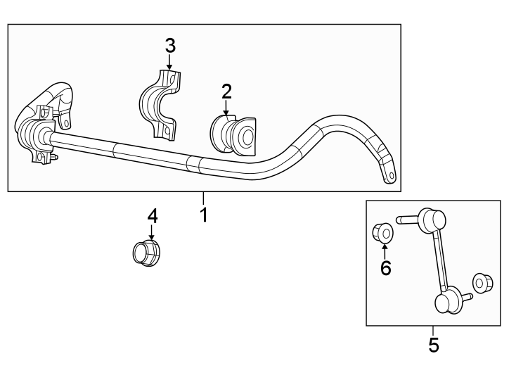 6Front suspension. Stabilizer bar & components.https://images.simplepart.com/images/parts/motor/fullsize/TG11350.png