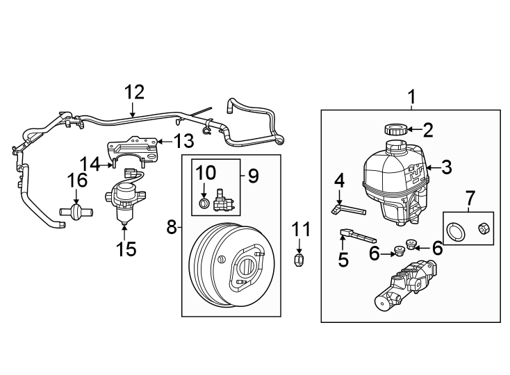 Cowl. Components on dash panel. Diagram