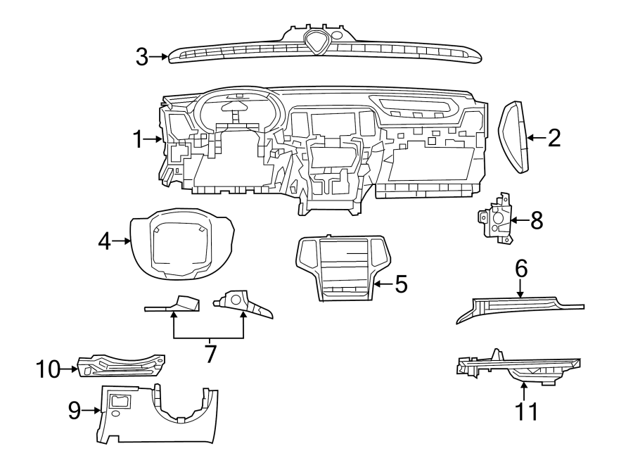 3INSTRUMENT PANEL COMPONENTS.https://images.simplepart.com/images/parts/motor/fullsize/TG11410.png