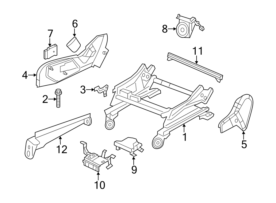 Diagram SEATS & TRACKS. TRACKS & COMPONENTS. for your Plymouth