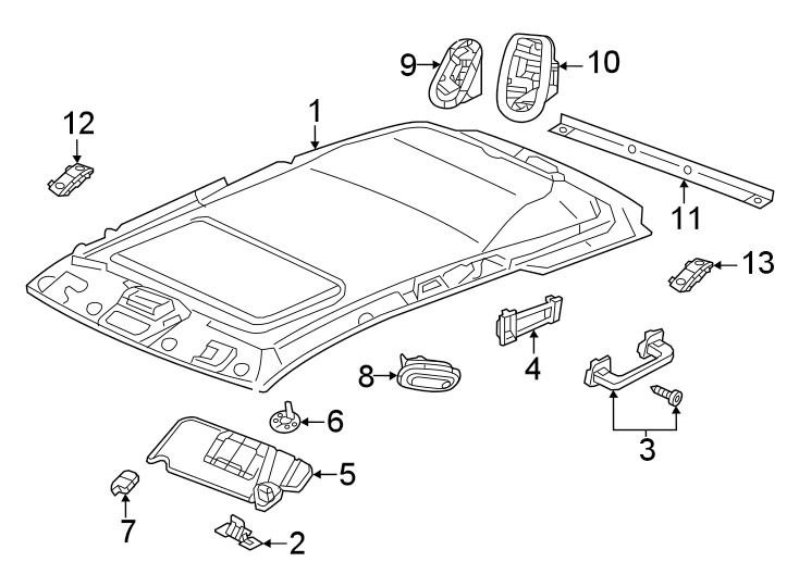 13Interior trim.https://images.simplepart.com/images/parts/motor/fullsize/TG11535.png