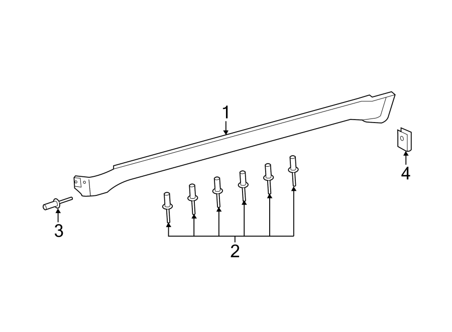 Diagram PILLARS. ROCKER & FLOOR. EXTERIOR TRIM. for your 2017 Dodge Charger 5.7L HEMI V8 A/T RWD Daytona Sedan 