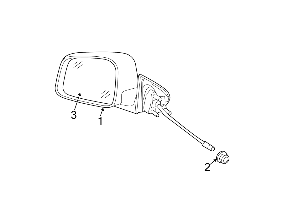 Diagram FRONT DOOR. OUTSIDE MIRRORS. for your 2023 Dodge Durango 5.7L HEMI V8 A/T AWD R/T Premium Sport Utility 