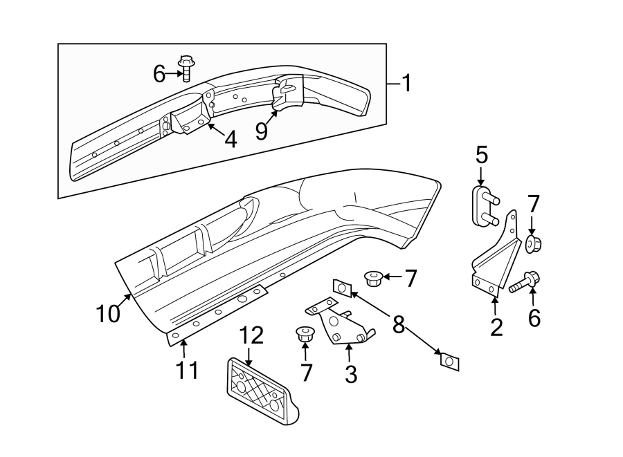 2FRONT BUMPER. BUMPER & COMPONENTS.https://images.simplepart.com/images/parts/motor/fullsize/TG98010.png