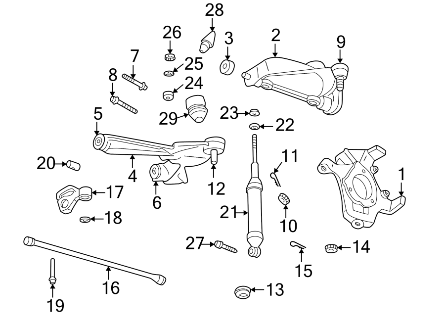 7Front suspension. Suspension components.https://images.simplepart.com/images/parts/motor/fullsize/TG98280.png