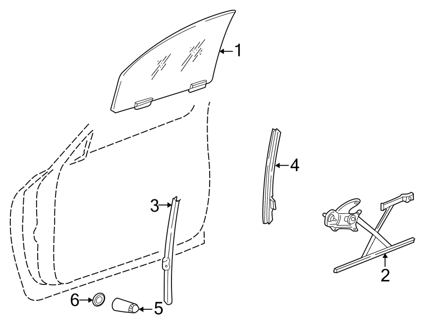 5FRONT DOOR. GLASS & HARDWARE.https://images.simplepart.com/images/parts/motor/fullsize/TG98465.png