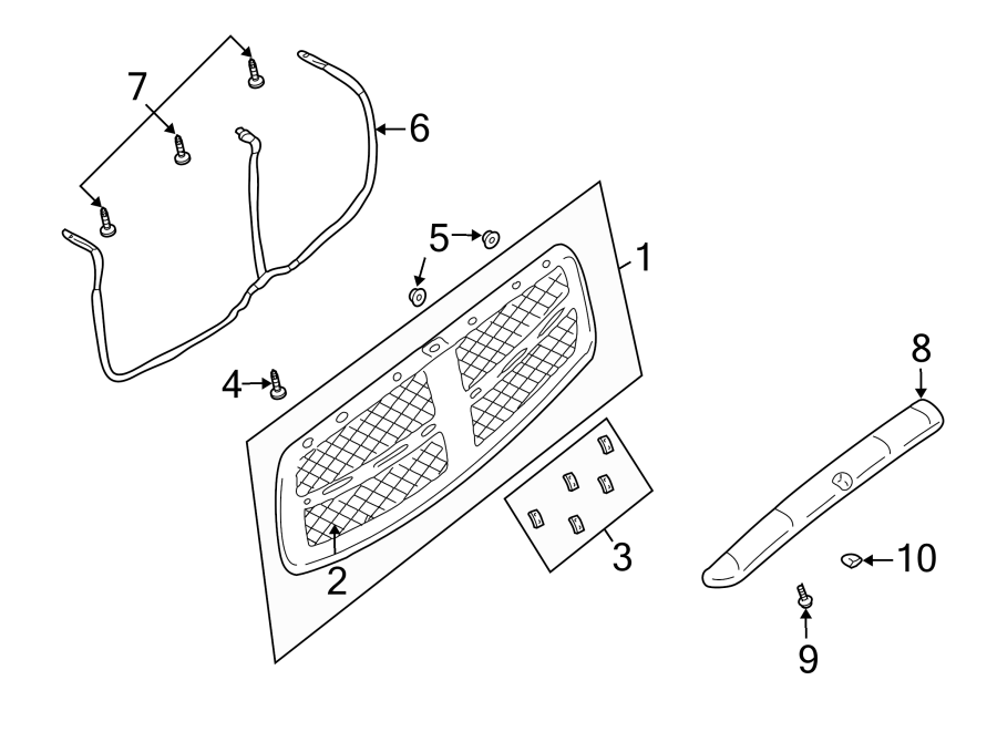 1HOOD & GRILLE. GRILLE & COMPONENTS.https://images.simplepart.com/images/parts/motor/fullsize/TH03175.png