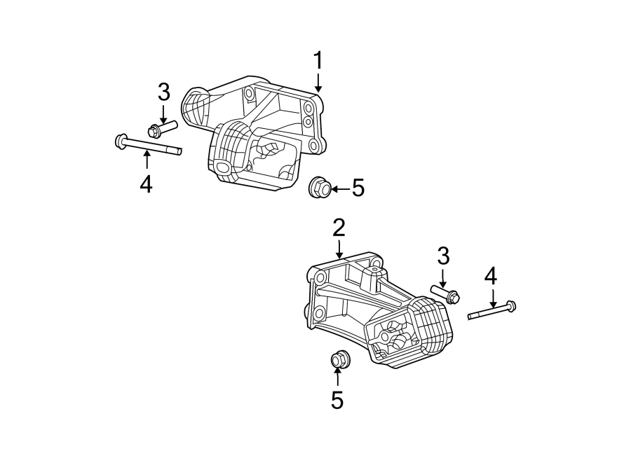 Diagram ENGINE & TRANS MOUNTING. for your 2019 Ram ProMaster 1500   