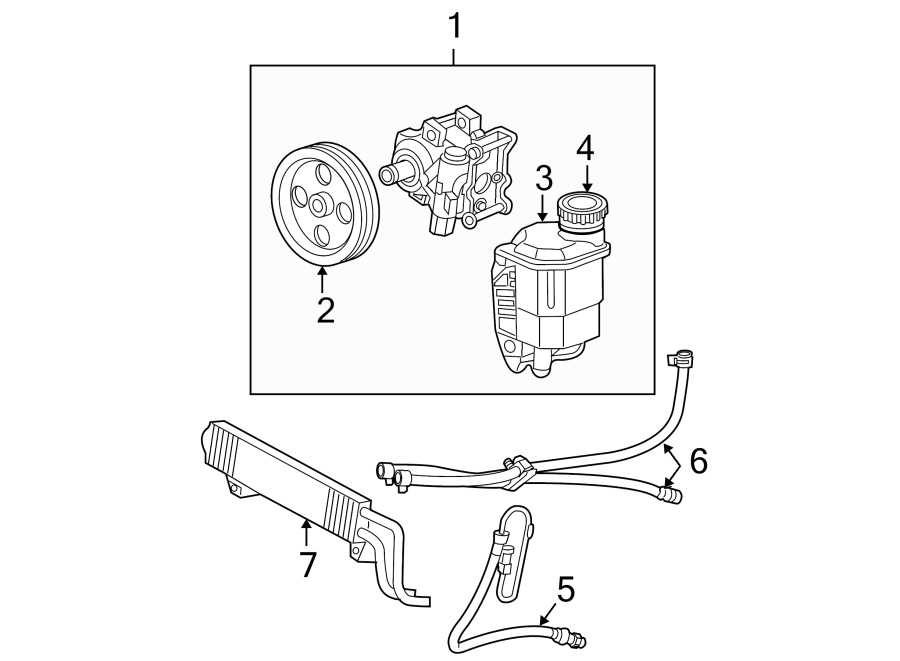 Diagram STEERING GEAR & LINKAGE. PUMP & HOSES. for your Dodge Ram 2500  