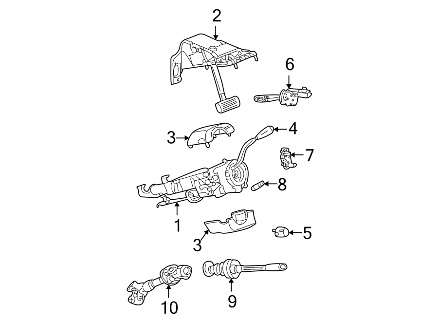 8STEERING COLUMN ASSEMBLY.https://images.simplepart.com/images/parts/motor/fullsize/TH03575.png