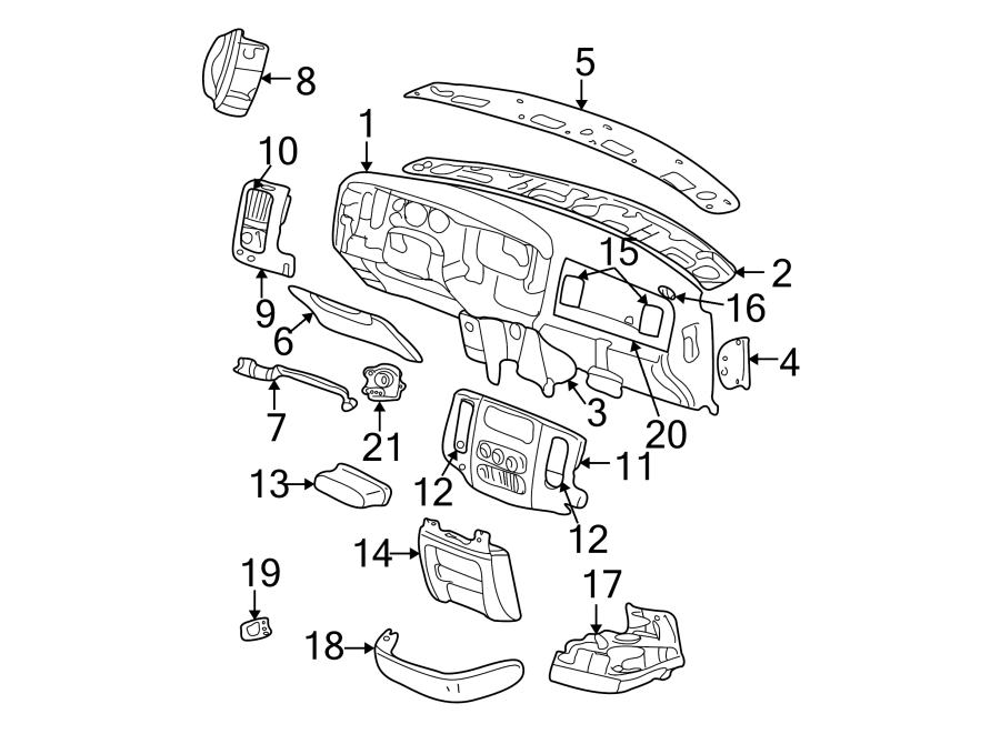 21INSTRUMENT PANEL.https://images.simplepart.com/images/parts/motor/fullsize/TH03645.png