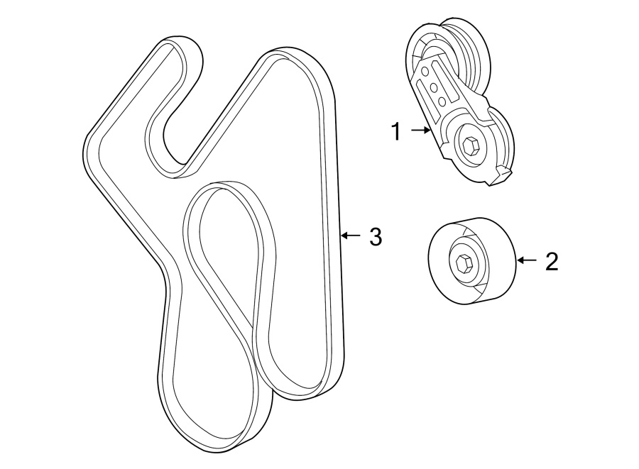 Diagram BELTS & PULLEYS. for your 1994 Jeep Wrangler   