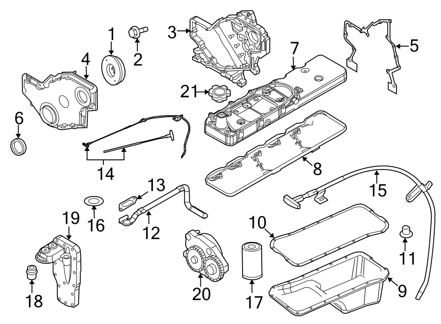 Diagram ENGINE PARTS. for your 2022 Ram ProMaster 3500   