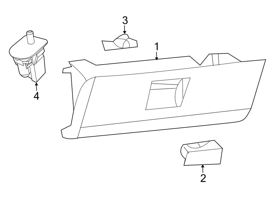 INSTRUMENT PANEL. GLOVE BOX. Diagram