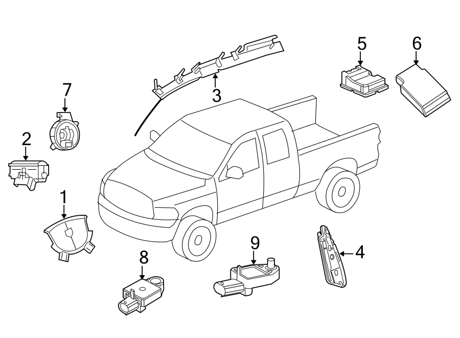 5RESTRAINT SYSTEMS. AIR BAG COMPONENTS.https://images.simplepart.com/images/parts/motor/fullsize/TH10685.png