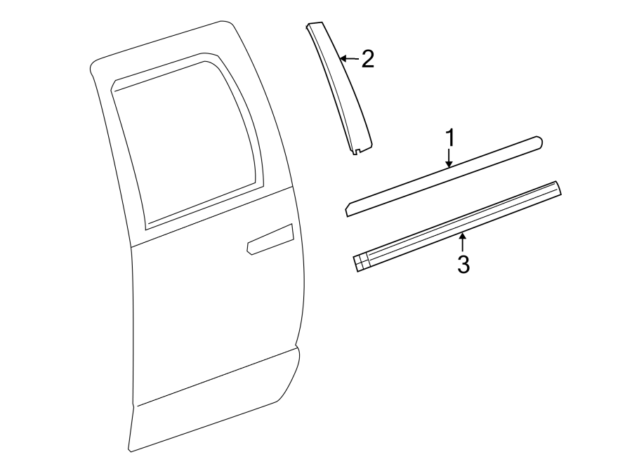 1REAR DOOR. EXTERIOR TRIM.https://images.simplepart.com/images/parts/motor/fullsize/TH10780.png