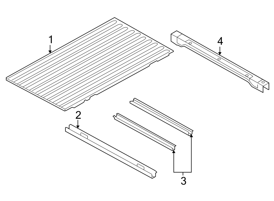 Diagram PICK UP BOX. FLOOR. for your Ram 2500  