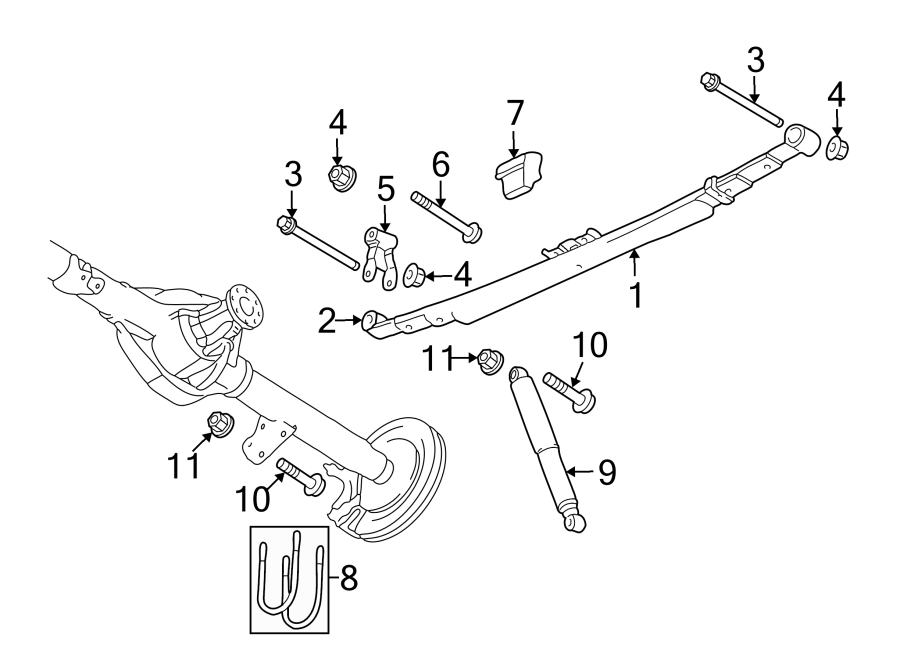 REAR SUSPENSION. SUSPENSION COMPONENTS. Diagram