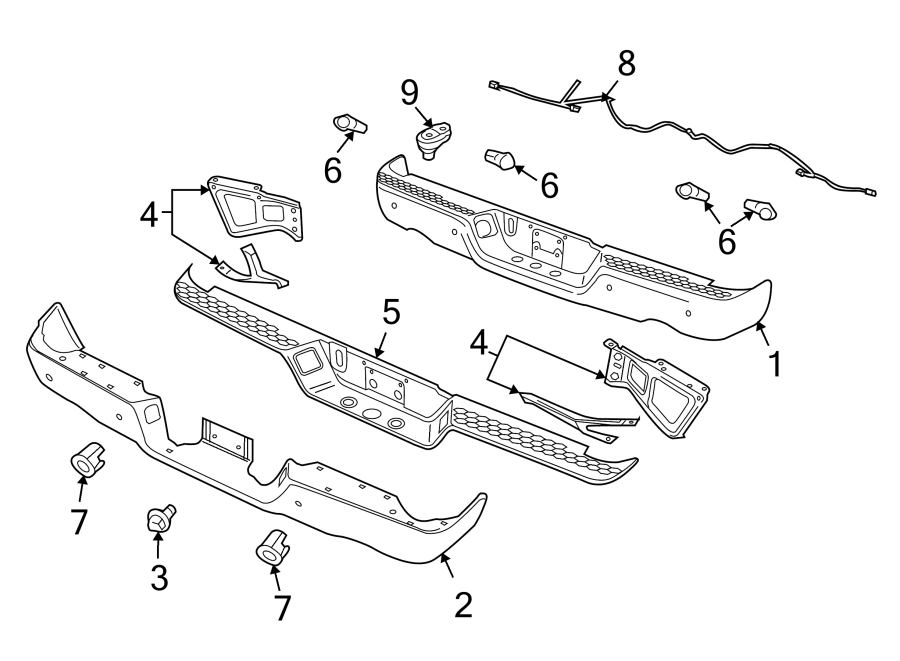 3REAR BUMPER. BUMPER & COMPONENTS.https://images.simplepart.com/images/parts/motor/fullsize/TH10965.png