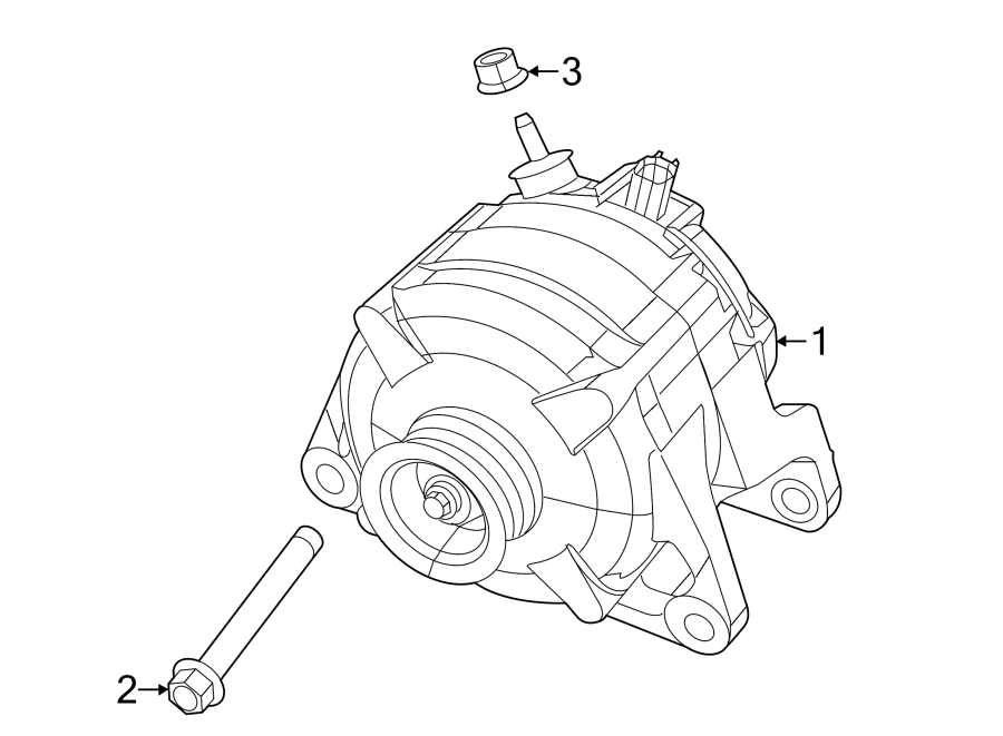 Diagram ALTERNATOR. for your 2015 Ram 2500 5.7L HEMI V8 CNG A/T RWD Tradesman Crew Cab Pickup Fleetside 