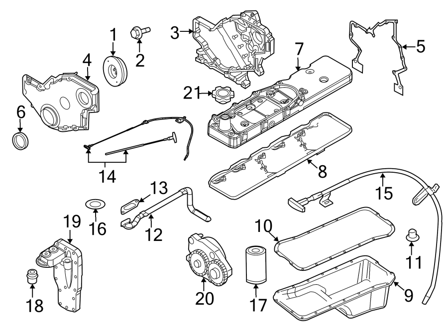 Diagram ENGINE PARTS. for your 2022 Ram ProMaster 3500   