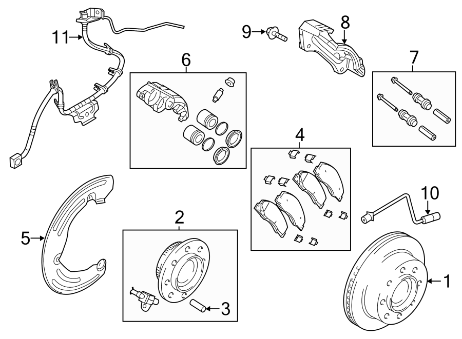 Diagram FRONT SUSPENSION. BRAKE COMPONENTS. for your 2014 Ram 2500 6.7L 6 cylinder DIESEL M/T RWD Tradesman Standard Cab Pickup Fleetside 