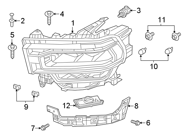 8FRONT LAMPS. HEADLAMP COMPONENTS.https://images.simplepart.com/images/parts/motor/fullsize/TH19030.png