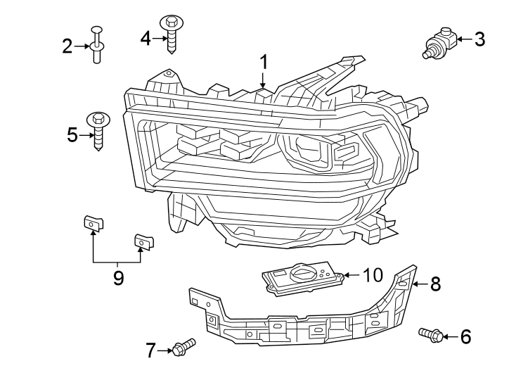 8FRONT LAMPS. HEADLAMP COMPONENTS.https://images.simplepart.com/images/parts/motor/fullsize/TH19035.png