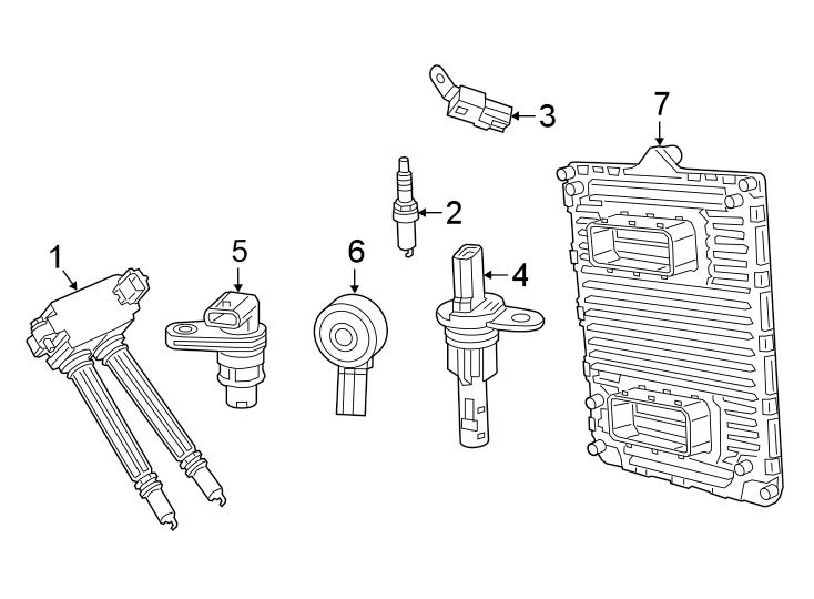 Diagram IGNITION SYSTEM. for your 2023 Ram 2500 6.4L HEMI V8 A/T RWD Tradesman Standard Cab Pickup Fleetside 