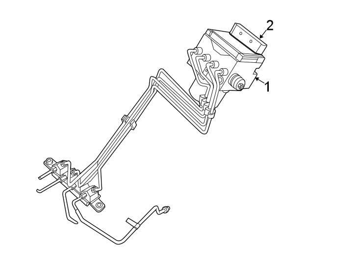 Diagram Abs components. for your 2024 Ram 1500   