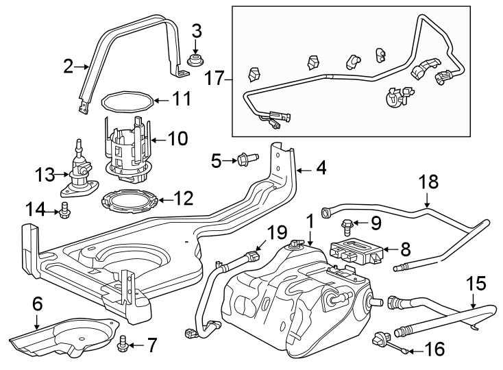 Diagram EMISSION SYSTEM. EMISSION COMPONENTS. for your 2023 Ram 2500 6.7L 6 cylinder DIESEL A/T RWD Lone Star Crew Cab Pickup Fleetside 