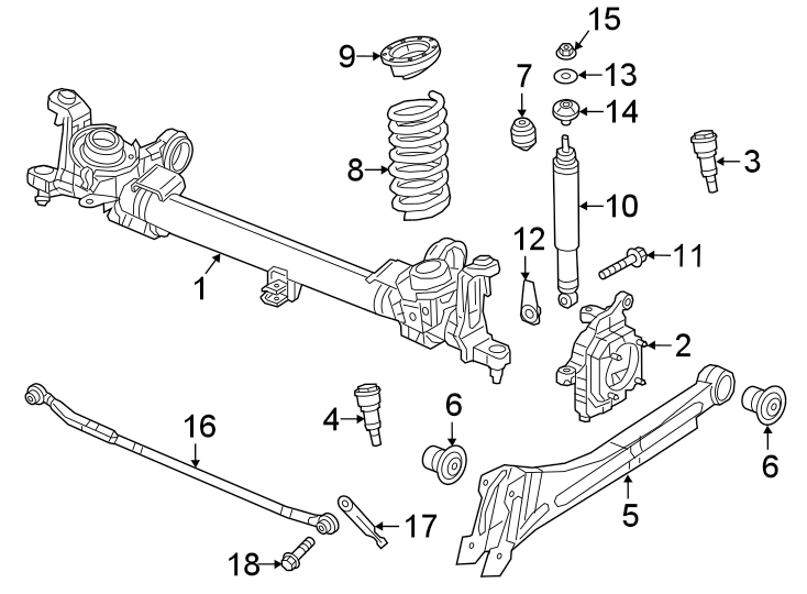 FRONT SUSPENSION. SHOCKS & SUSPENSION COMPONENTS. Diagram