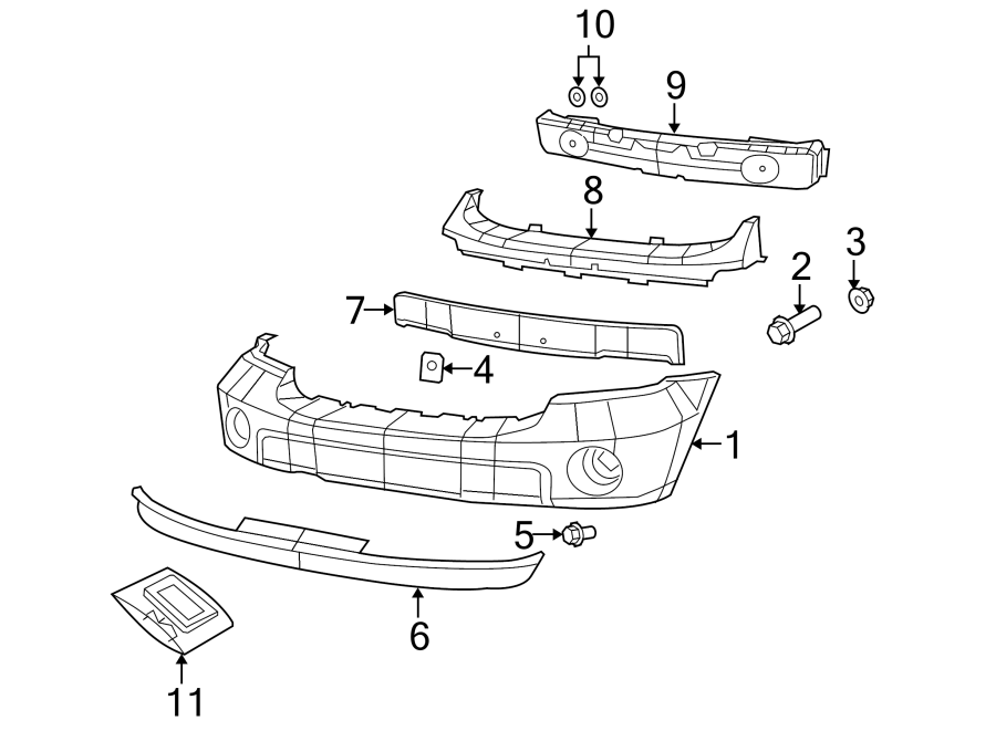 1FRONT BUMPER. BUMPER & COMPONENTS.https://images.simplepart.com/images/parts/motor/fullsize/TJ07005.png