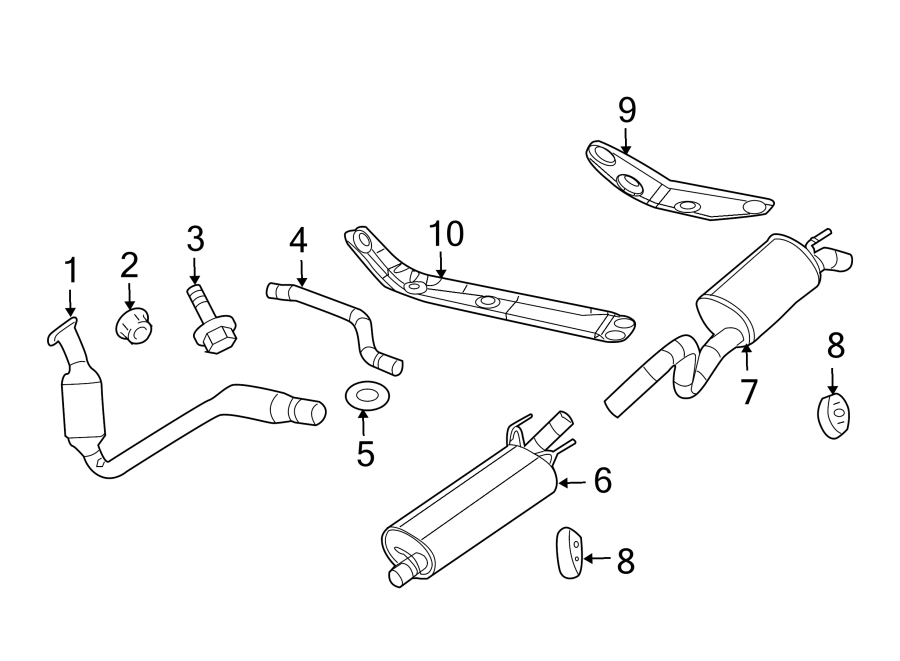 10EXHAUST SYSTEM. EXHAUST COMPONENTS.https://images.simplepart.com/images/parts/motor/fullsize/TJ07240.png