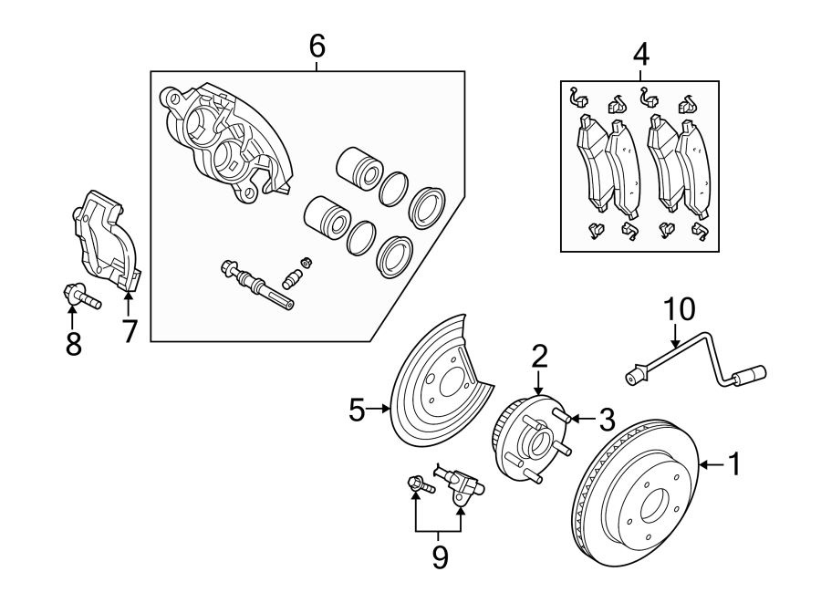 6FRONT SUSPENSION. BRAKE COMPONENTS.https://images.simplepart.com/images/parts/motor/fullsize/TJ09225.png