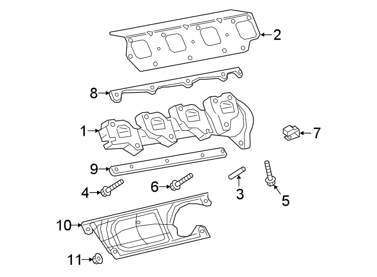 11EXHAUST SYSTEM. MANIFOLD.https://images.simplepart.com/images/parts/motor/fullsize/TJ19365.png