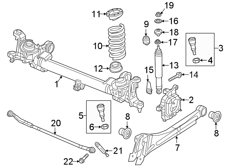 FRONT SUSPENSION. SHOCKS & SUSPENSION COMPONENTS. Diagram