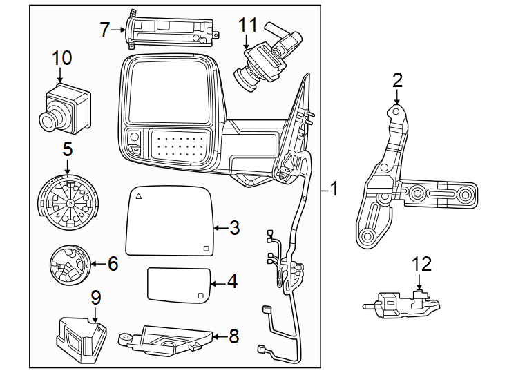 10Front door. Outside mirrors.https://images.simplepart.com/images/parts/motor/fullsize/TJ19817.png