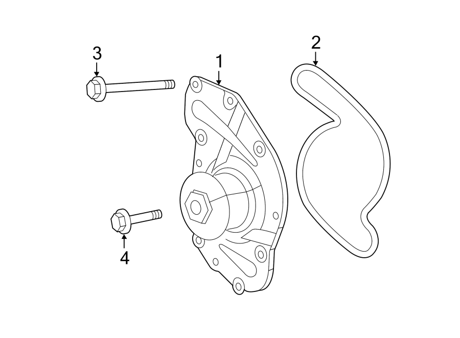 Diagram WATER PUMP. for your Jeep