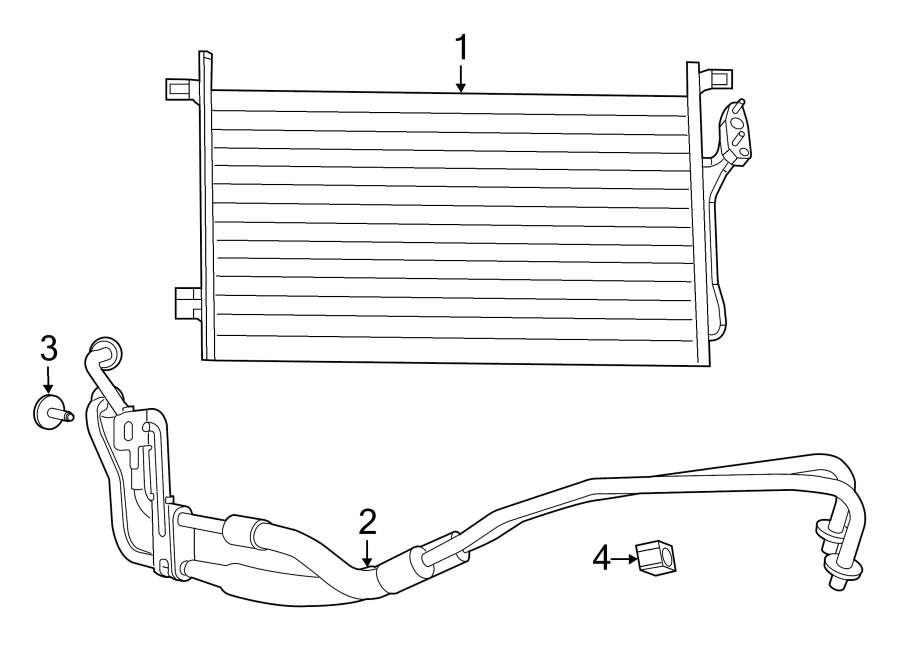 Diagram TRANS OIL COOLER. for your 2011 Chrysler 200   