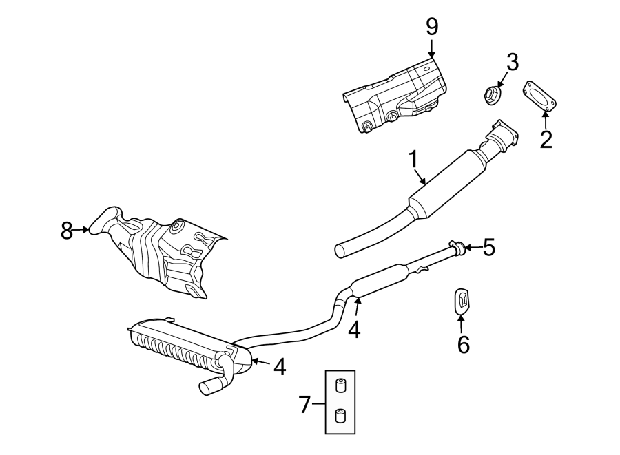 2EXHAUST SYSTEM. EXHAUST COMPONENTS.https://images.simplepart.com/images/parts/motor/fullsize/TK09285.png