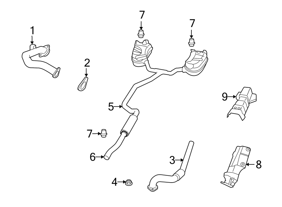 2EXHAUST SYSTEM. EXHAUST COMPONENTS.https://images.simplepart.com/images/parts/motor/fullsize/TK09295.png