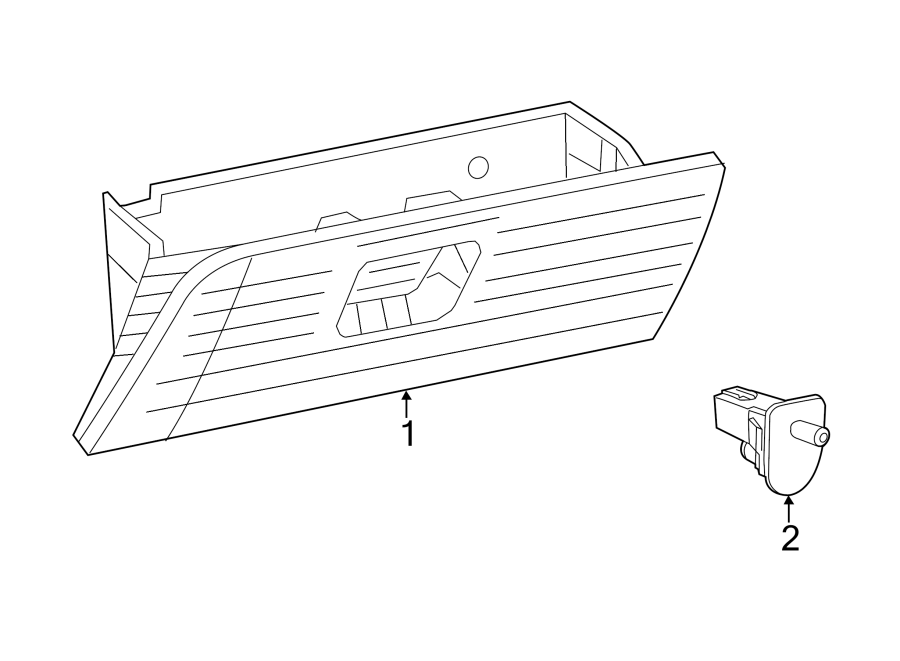 INSTRUMENT PANEL. GLOVE BOX. Diagram