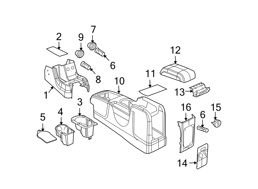 Diagram CONSOLE. for your Chrysler 300M  