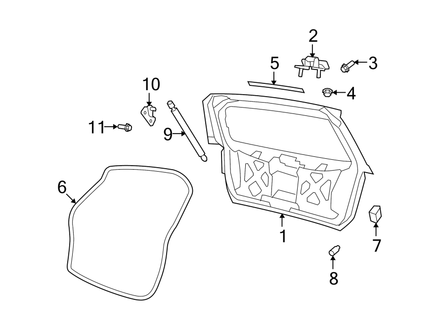 9LIFT GATE. GATE & HARDWARE.https://images.simplepart.com/images/parts/motor/fullsize/TK09765.png