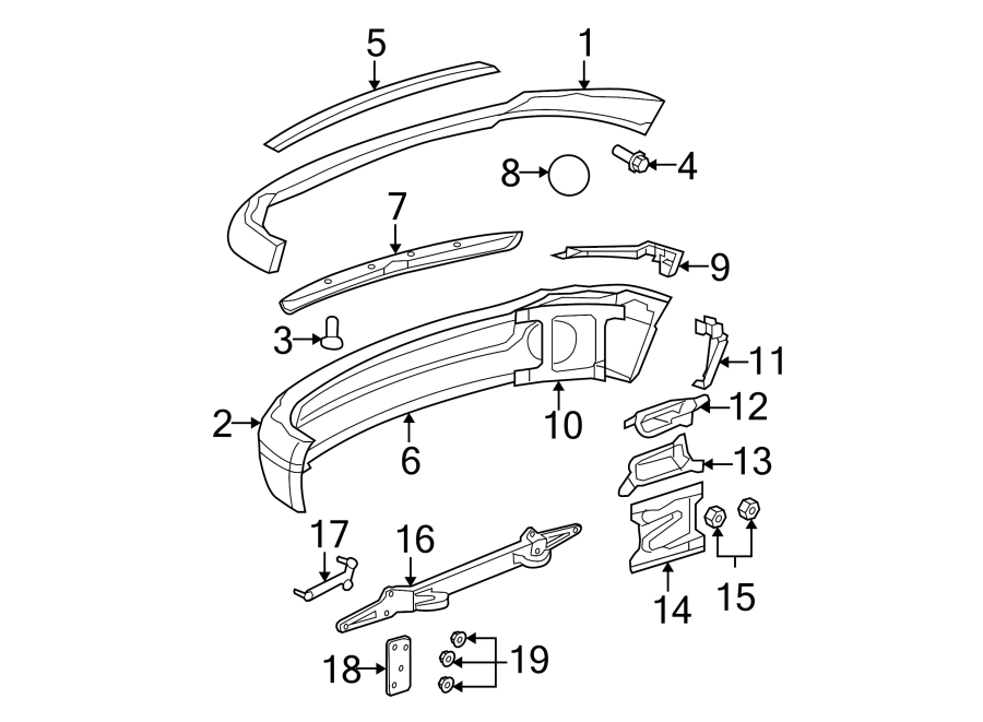 FRONT BUMPER. BUMPER & COMPONENTS.